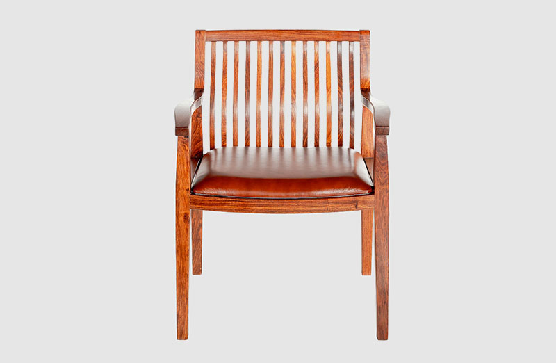 华容中式实木大方椅家具效果图